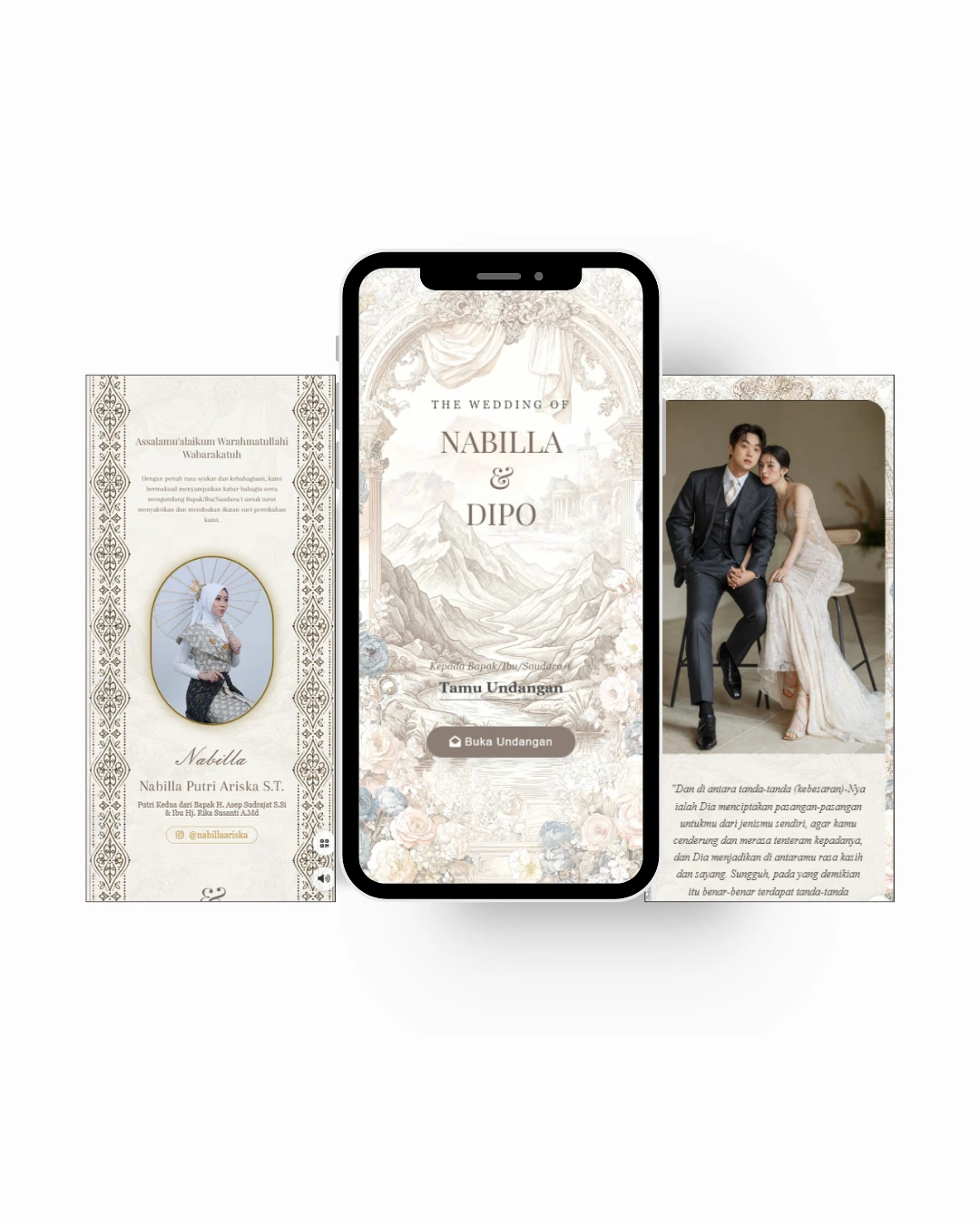 Desain Undangan Digital Pernikahan Heritage Essence